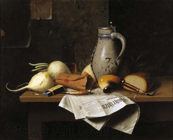 William Michael Harnett Munich Still Life France oil painting art